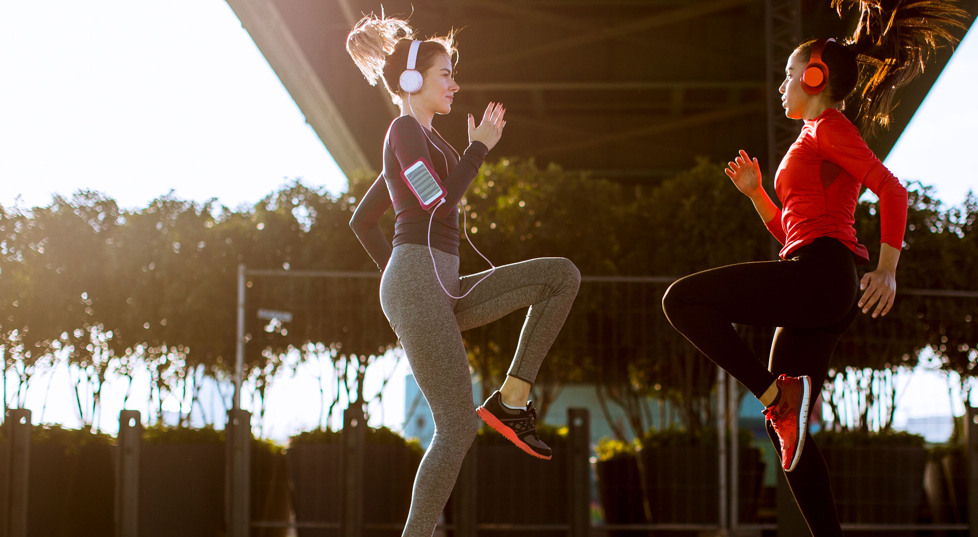 Women working out