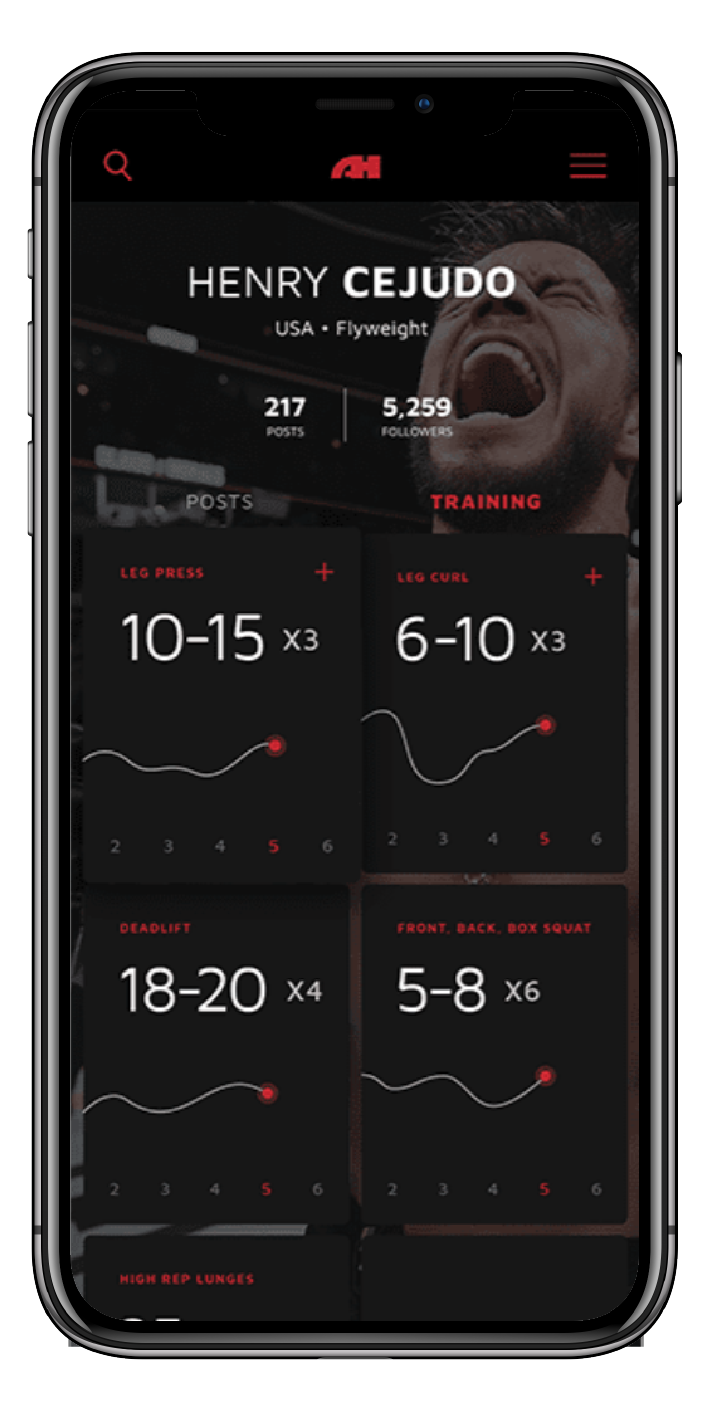 Phone showing AthleteHub